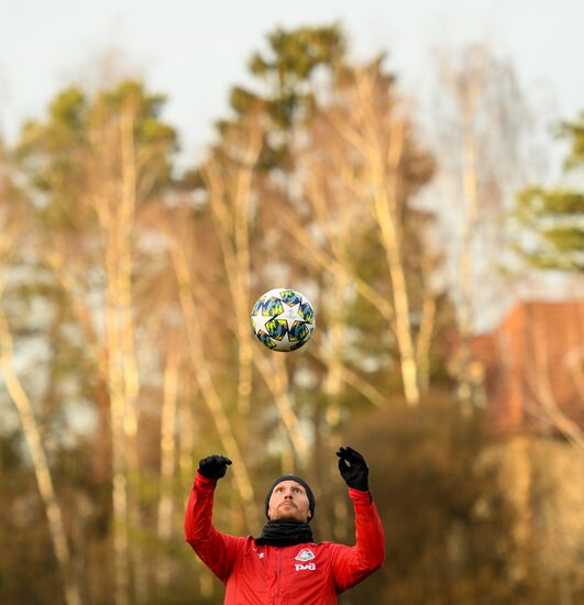 Футбол. Лига чемпионов. Тренировка ФК "Локомотив"
