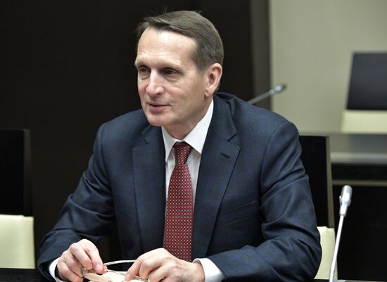 Президент РФ В. Путин провел заседание Совбеза РФ