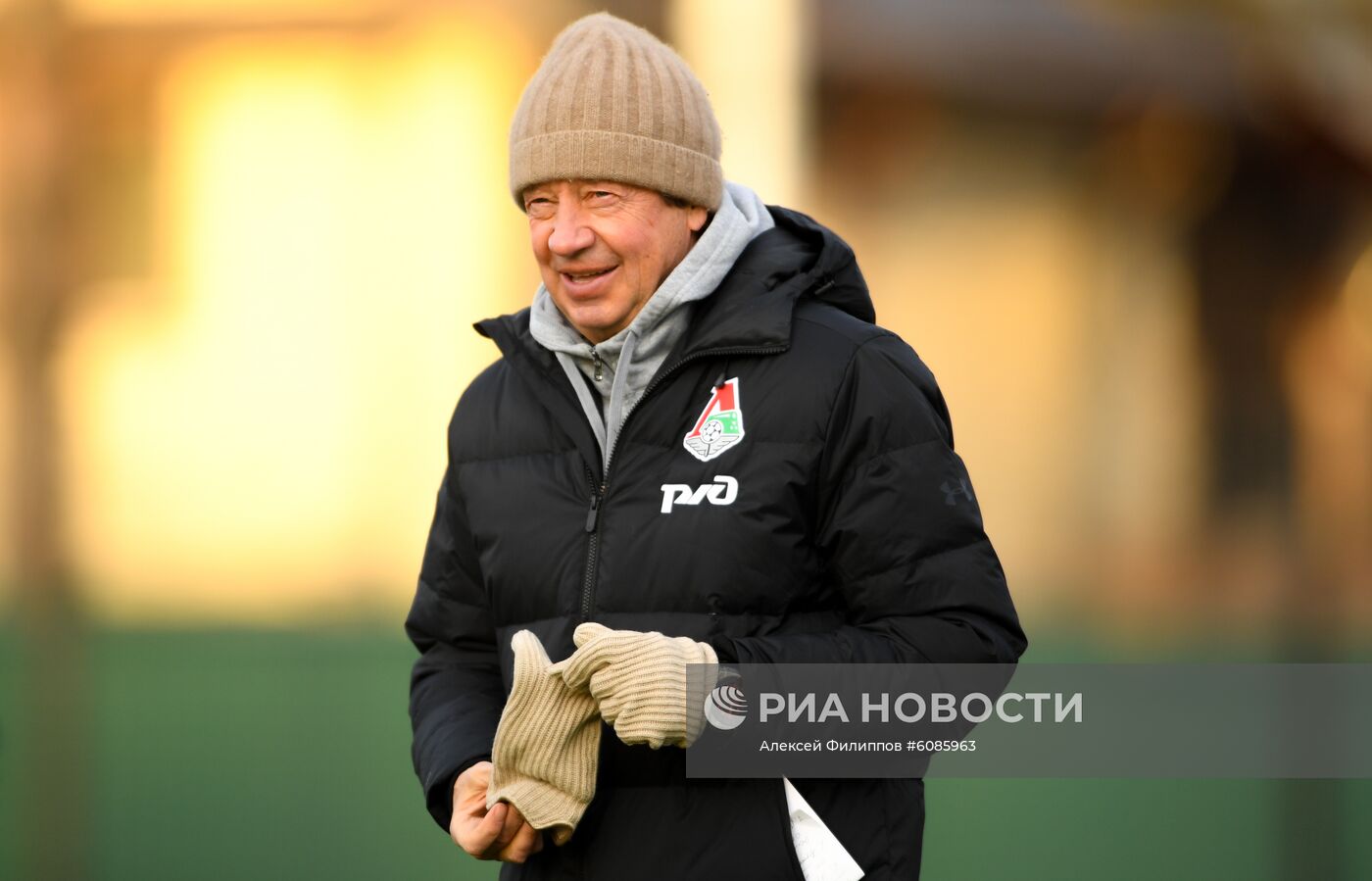 Футбол. Лига чемпионов. Тренировка ФК "Локомотив"