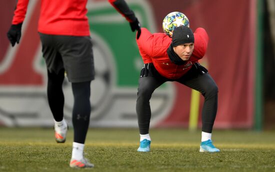 Футбол. Лига чемпионов. Тренировка ФК "Локомотив"