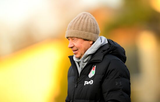 Футбол. Лига чемпионов. Тренировка ФК "Локомотив"