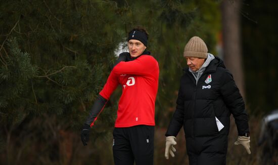 Футбол. Лига чемпионов. Тренировка ФК "Локомотив"