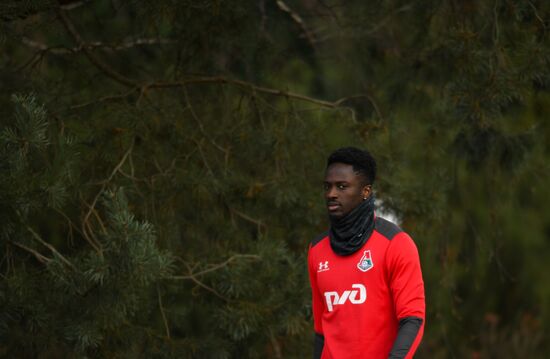 Футбол. Лига чемпионов. Тренировка ФК "Локомотив"