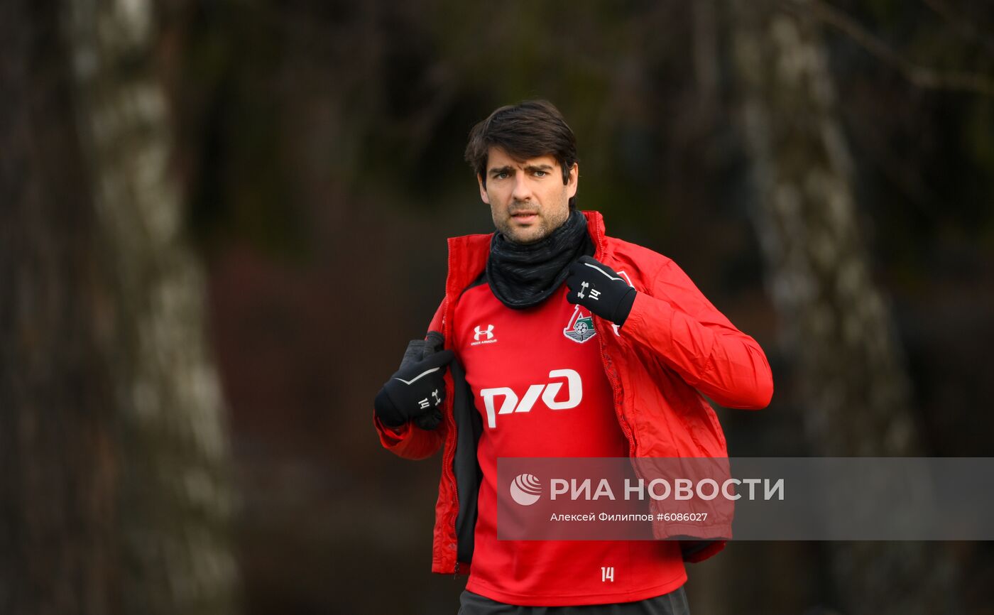 Футбол. Лига чемпионов. Тренировка ФК "Локомотив"