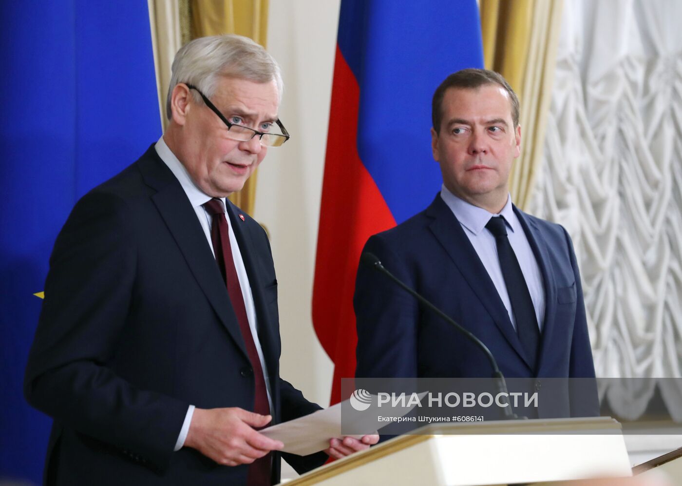 Премьер-министр РФ Д. Медведев встретился с премьер-министром Финляндии А. Ринне