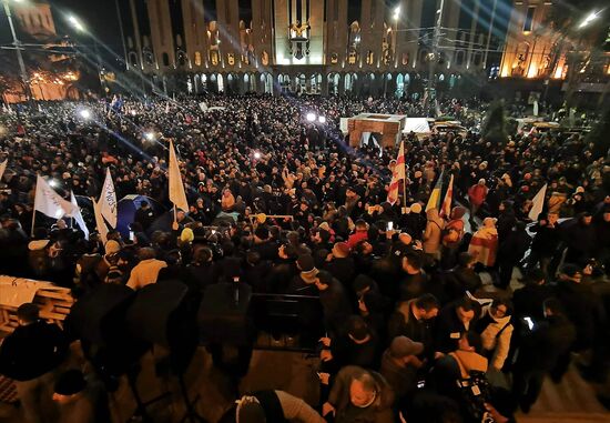 Акция протеста в Тбилиси