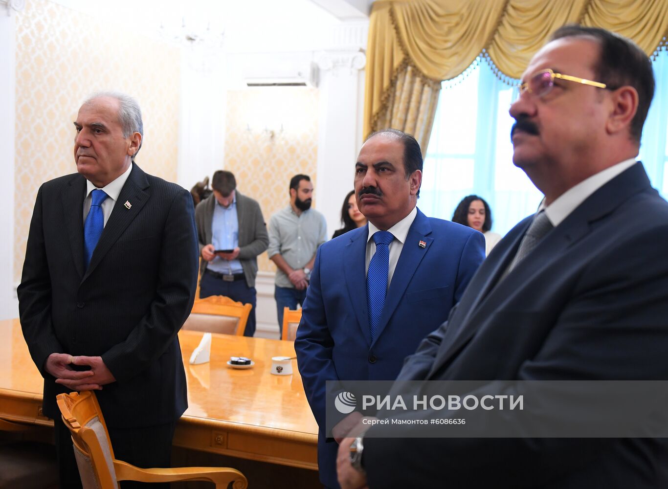 Встреча замминистра иностранных дел РФ М. Богданова с делегацией партии Сирии БААС