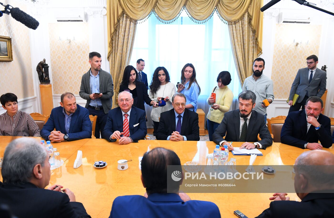 Встреча замминистра иностранных дел РФ М. Богданова с делегацией партии Сирии БААС