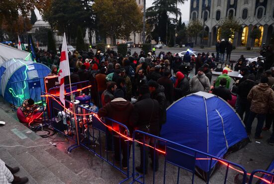 Акция протеста в Тбилиси