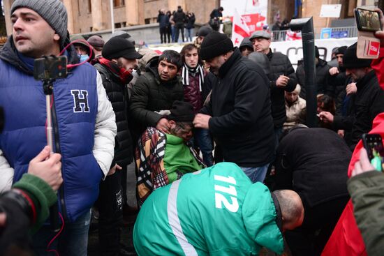 Акция протеста в Тбилиси