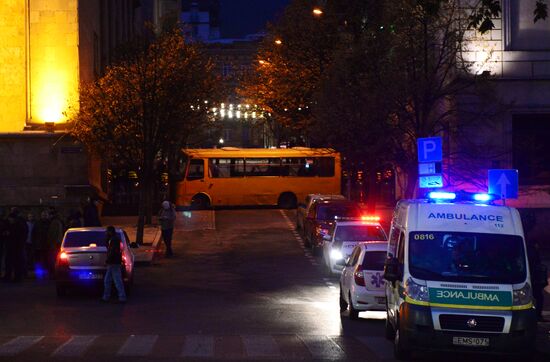 Акция протеста в Тбилиси