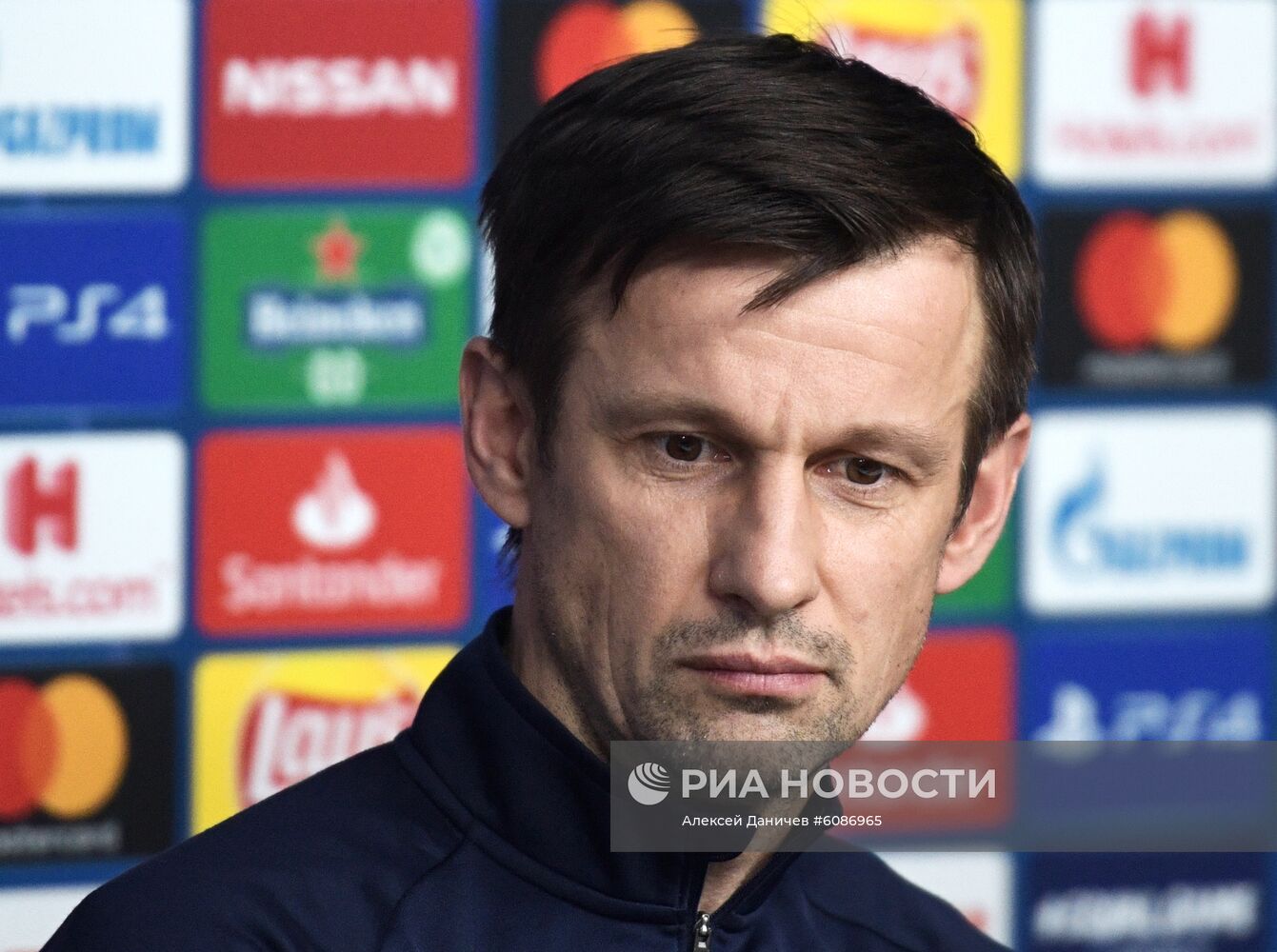 Футбол. Лига чемпионов. Тренировка ФК "Зенит"