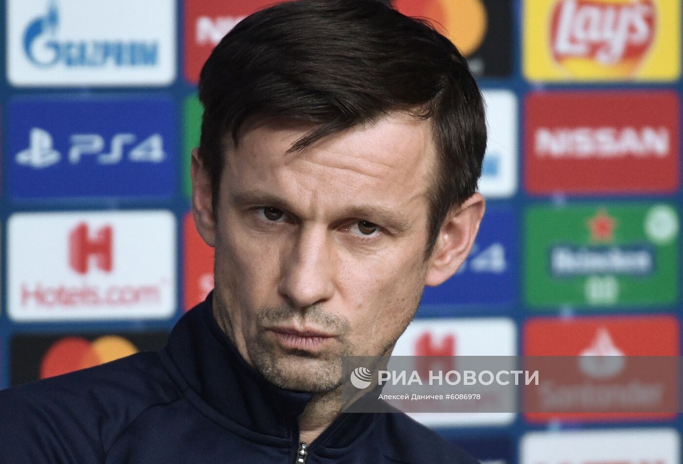 Футбол. Лига чемпионов. Тренировка ФК "Зенит"