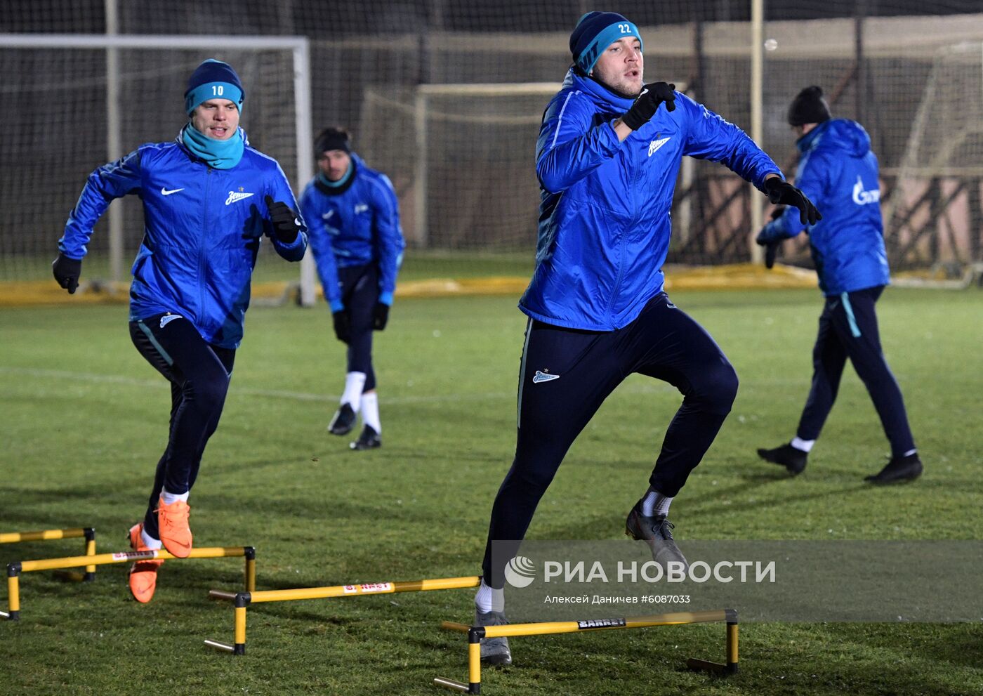 Футбол. Лига чемпионов. Тренировка ФК "Зенит"