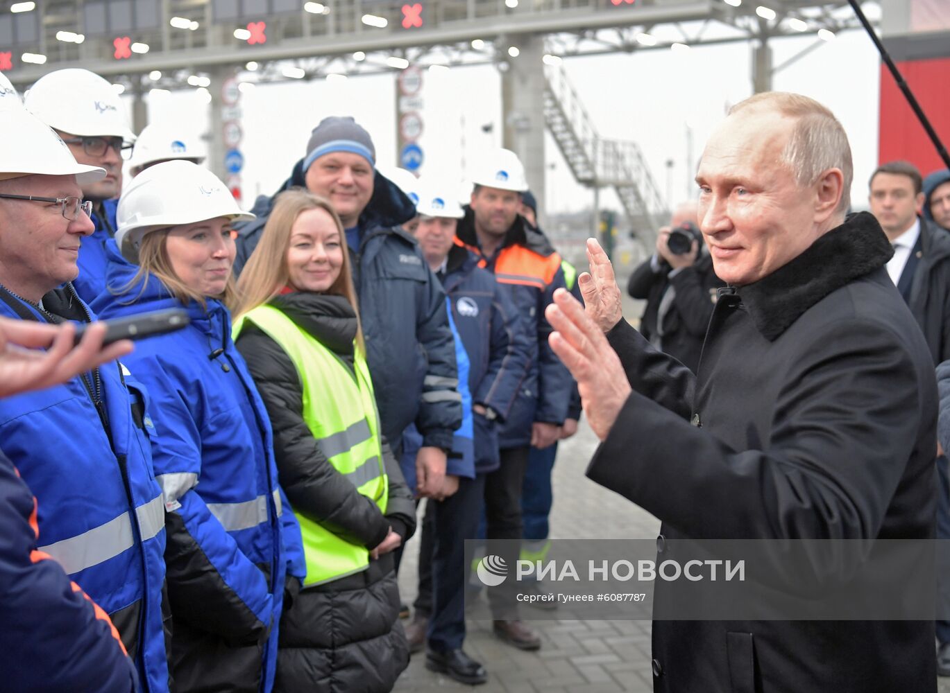 Рабочая поездка президента РФ В. Путина в Санкт-Петербург