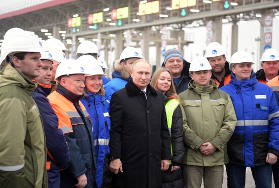 Рабочая поездка президента РФ В. Путина в Санкт-Петербург