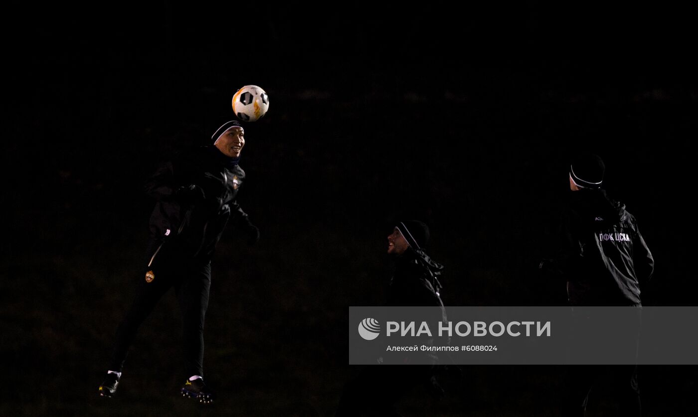 Футбол. Лига Европы. Тренировка ПФК ЦСКА