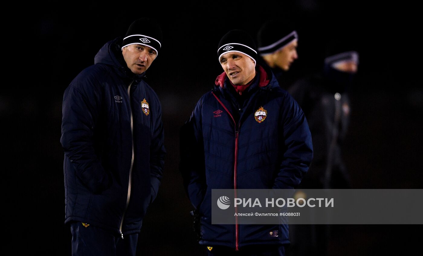 Футбол. Лига Европы. Тренировка ПФК ЦСКА