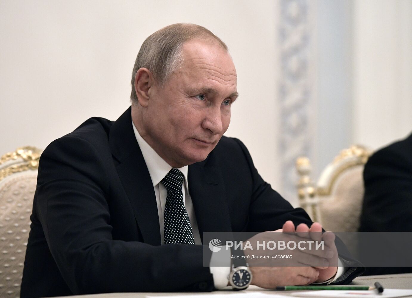 Рабочая поездка президента РФ В. Путина в Санкт-Петербург