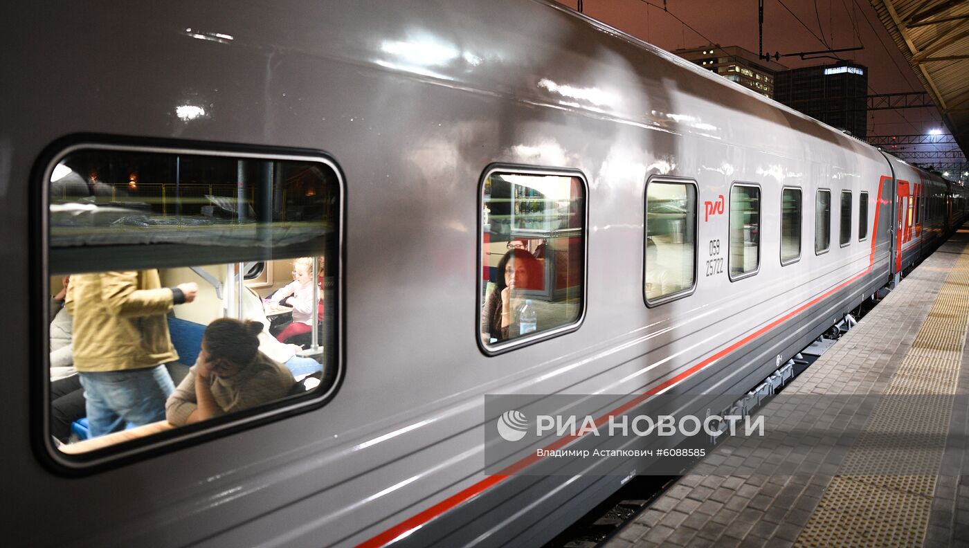 Первый рейс обновленного поезда No71/72 "Белогорье"