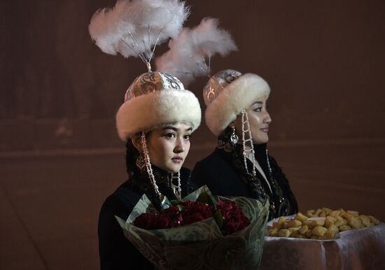 Рабочий визит президента РФ В. Путина в Киргизию