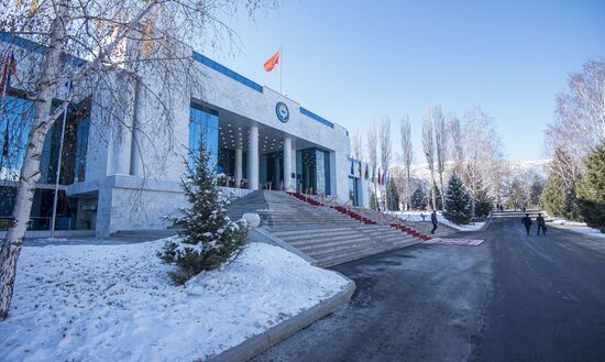 Рабочий визит президента РФ В. Путина в Киргизию