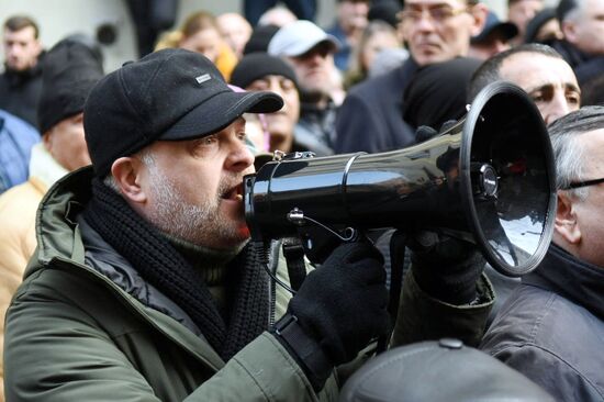 Акция протеста оппозиции в Тбилиси