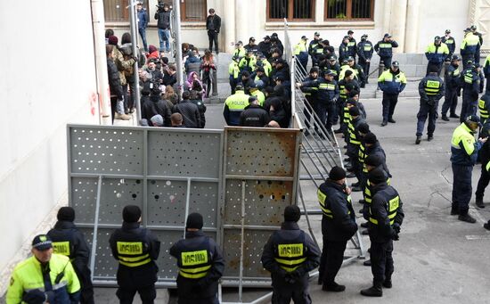 Акция протеста оппозиции в Тбилиси