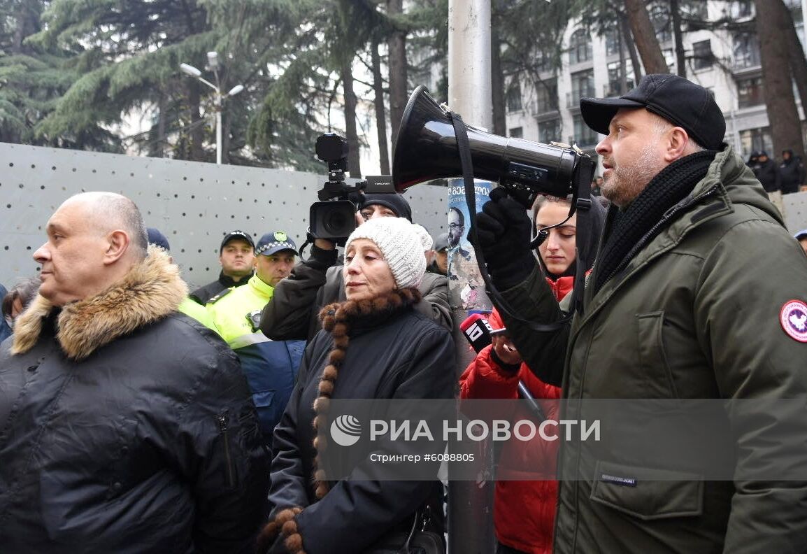 Акция протеста оппозиции в Тбилиси