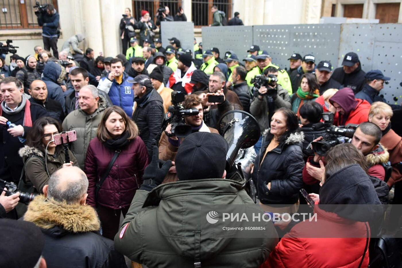 Акция протеста оппозиции в Тбилиси