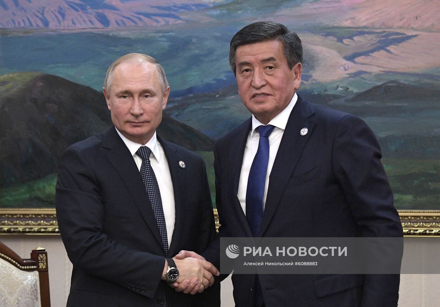 Рабочий визит президента РФ В. Путина в Киргизию