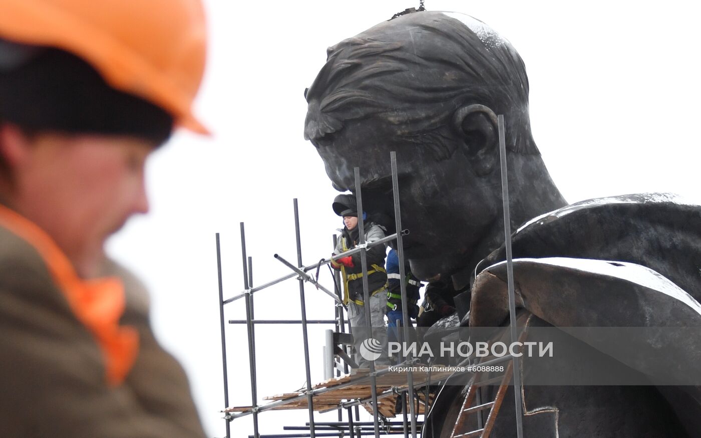 Строительство Ржевского мемориала Советскому солдату 