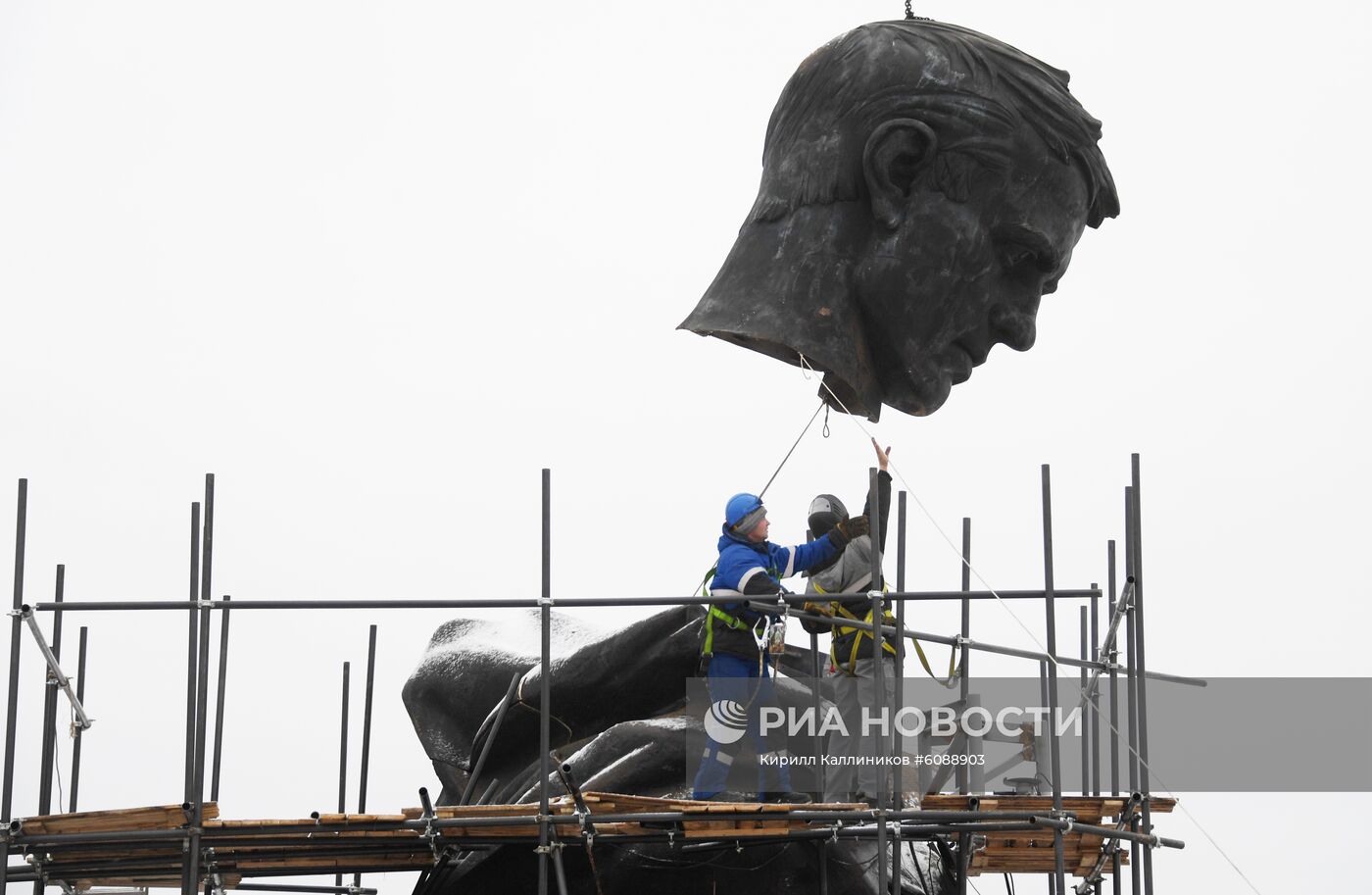 Строительство Ржевского мемориала Советскому солдату 