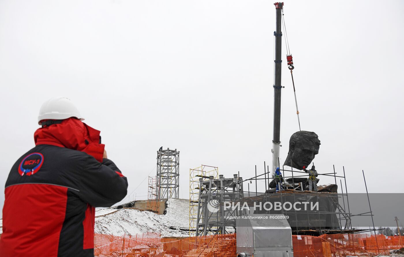 Строительство Ржевского мемориала Советскому солдату 