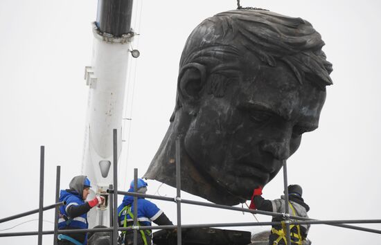 Строительство Ржевского мемориала Советскому солдату 