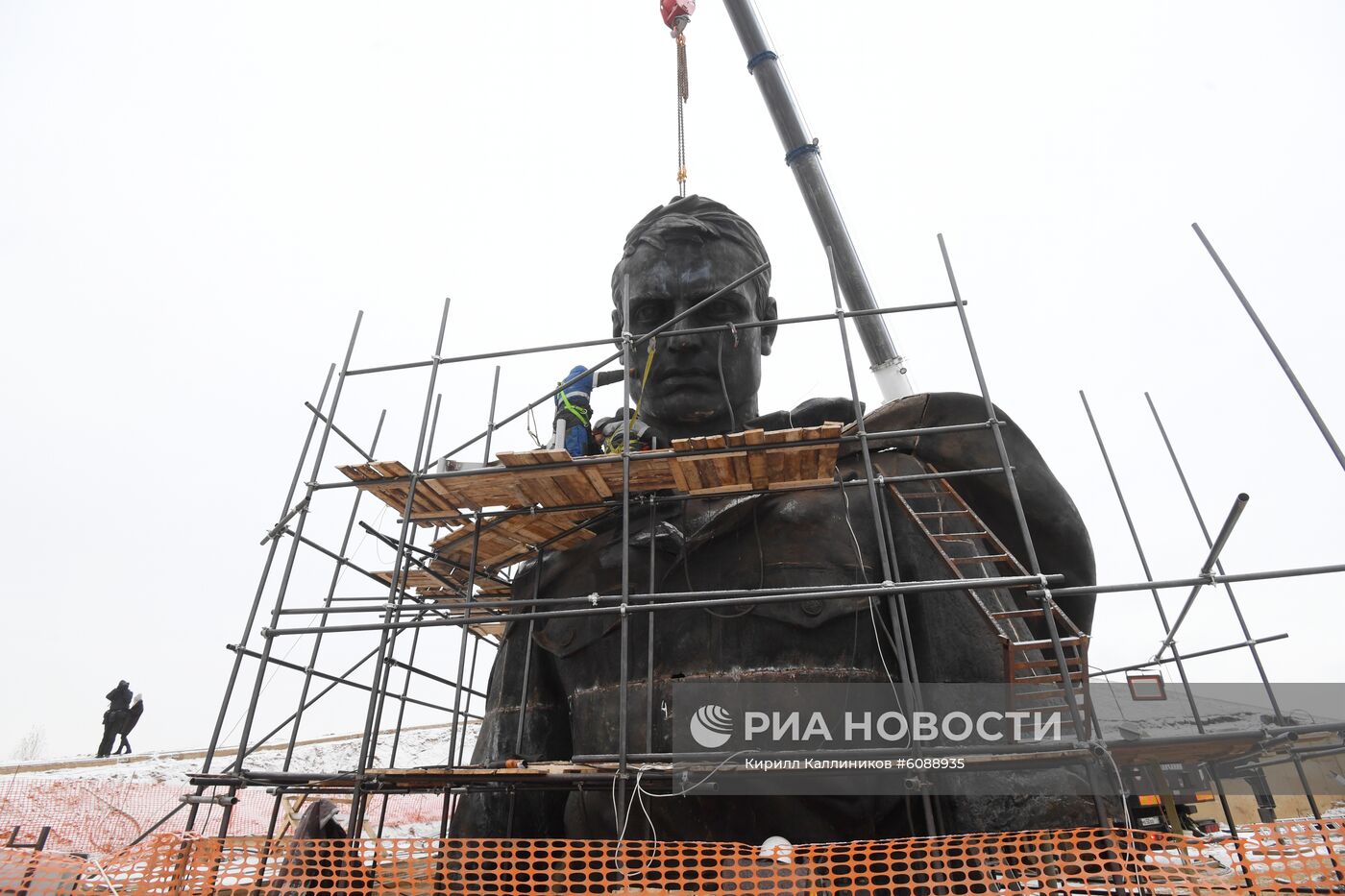 Строительство Ржевского мемориала Советскому солдату 