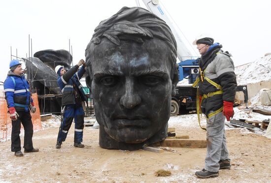 Строительство Ржевского мемориала Советскому солдату 