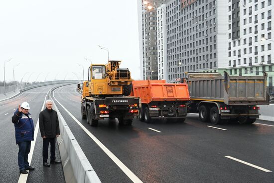 Открытие движения по Карамышевскому мосту