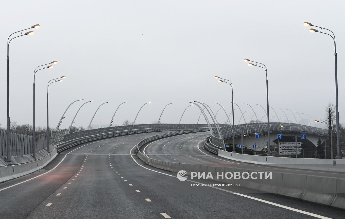 Открытие движения по Карамышевскому мосту