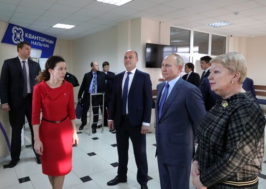 Рабочая поездка президента РФ В. Путина в Кабардино-Балкарию