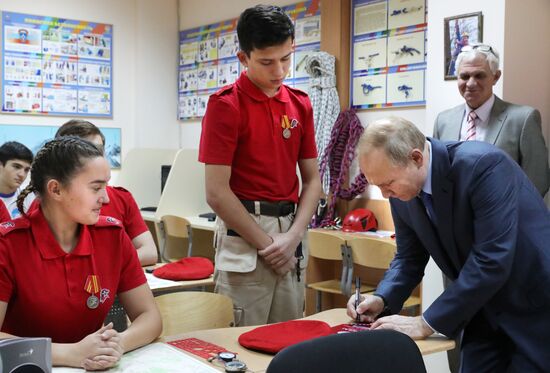 Рабочая поездка президента РФ В. Путина в Кабардино-Балкарию