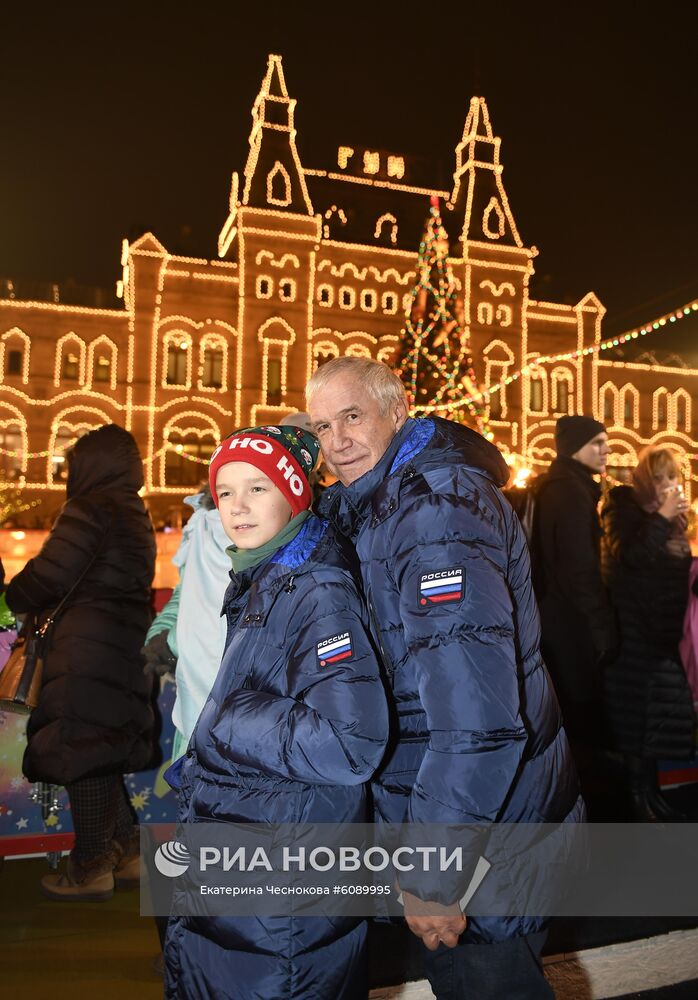 Открытие ГУМ-Катка на Красной площади