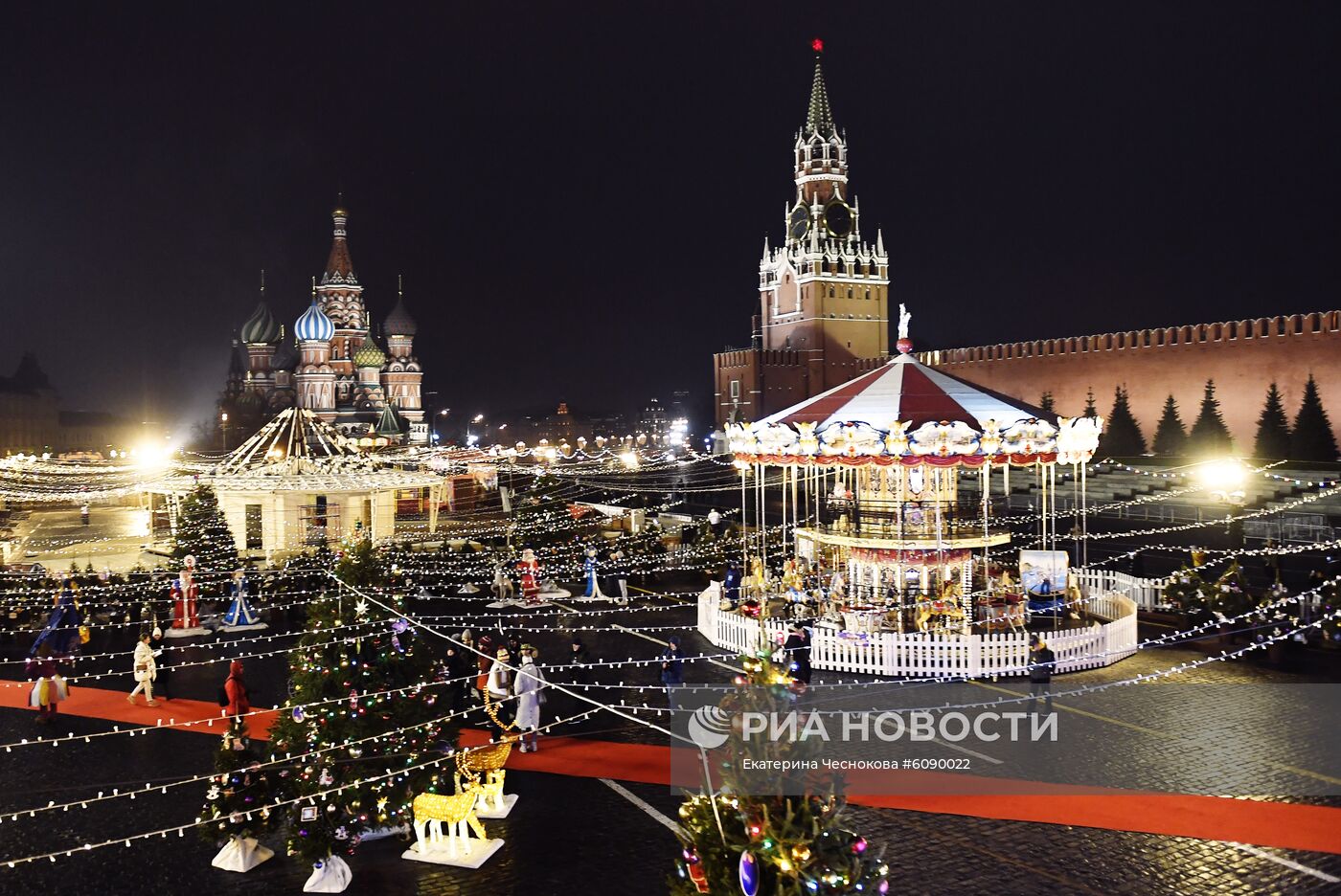 Открытие ГУМ-Катка на Красной площади