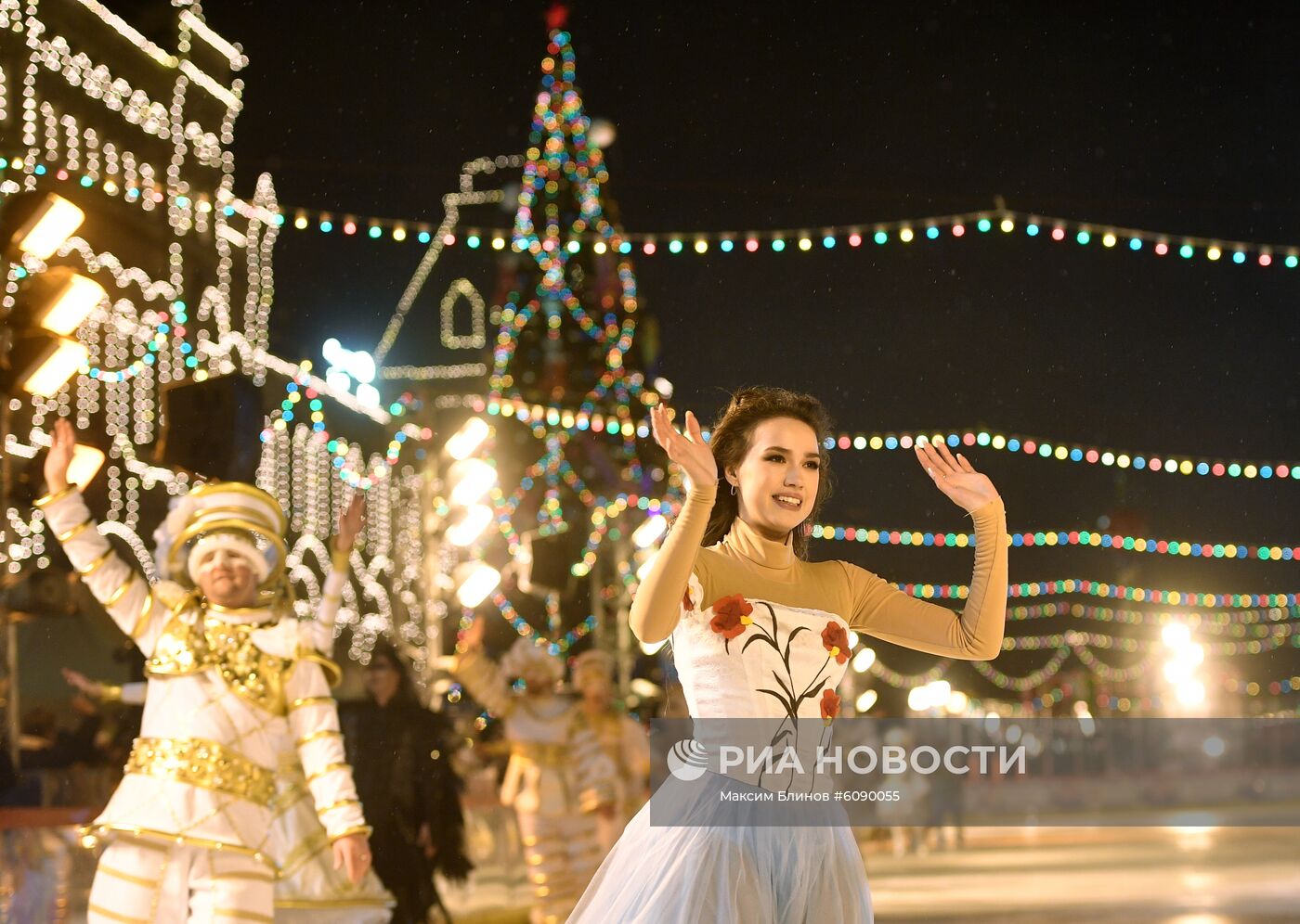 Открытие ГУМ-Катка на Красной площади