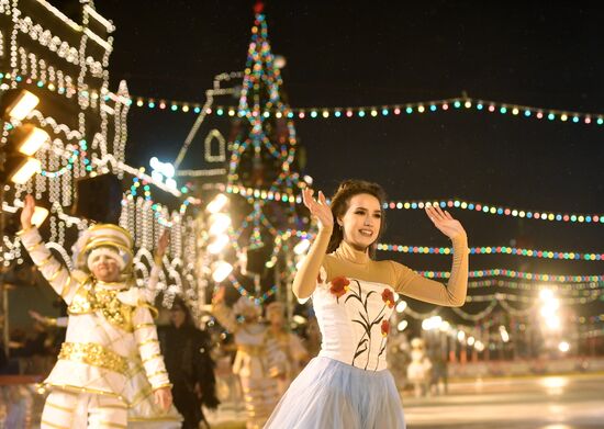 Открытие ГУМ-Катка на Красной площади