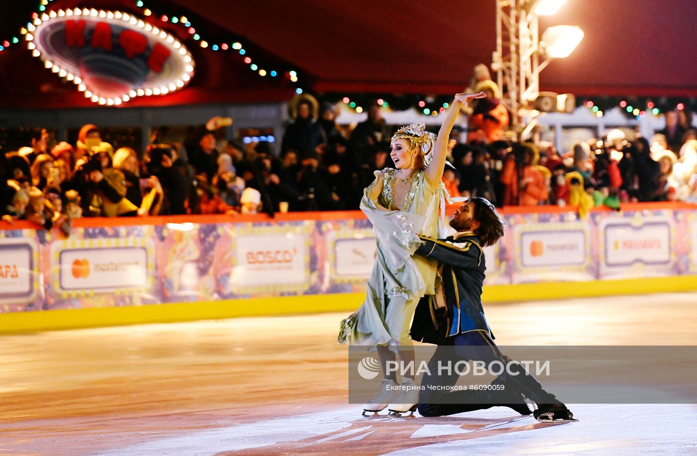 Открытие ГУМ-Катка на Красной площади