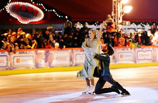 Открытие ГУМ-Катка на Красной площади