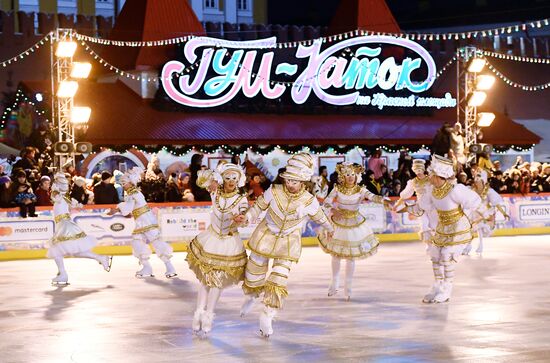 Открытие ГУМ-Катка на Красной площади