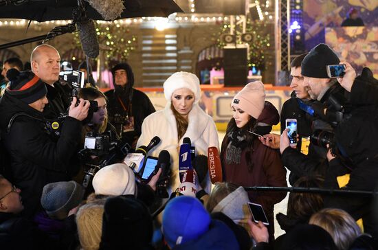 Открытие ГУМ-Катка на Красной площади