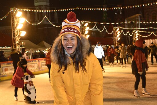 Открытие ГУМ-Катка на Красной площади